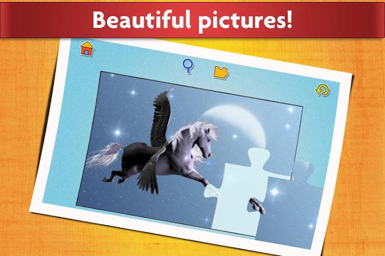 #10. Unicorn Jigsaw Puzzle Kids (Android) By: App Family Kids - Games for boys and girls