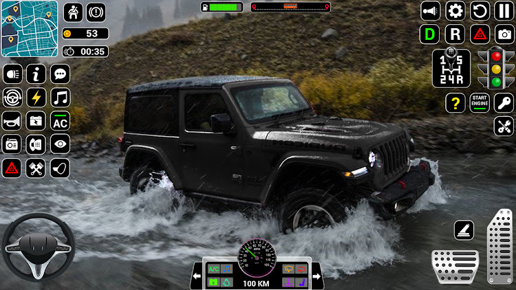 #2. Offroad Mud Jeep Driving Games (Android) By: Simulator Games 2022