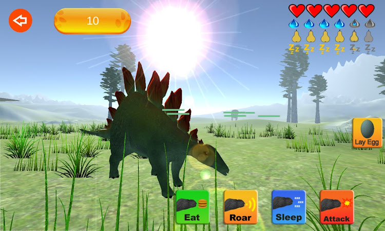 #6. Dinosaur Sim (Android) By: 3583 Bytes