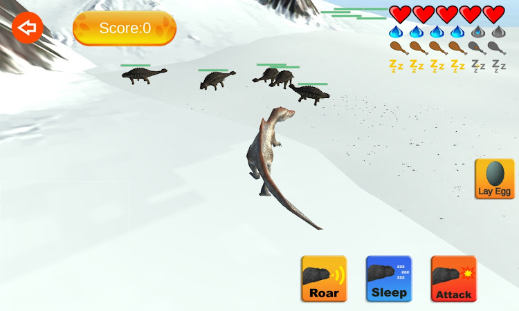 #8. Dinosaur Sim (Android) By: 3583 Bytes