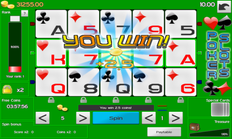 #2. Poker Slots (Android) By: Pentawire