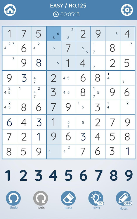 #8. Sudoku : Evolve Your Brain (Android) By: Ninecats games Inc.