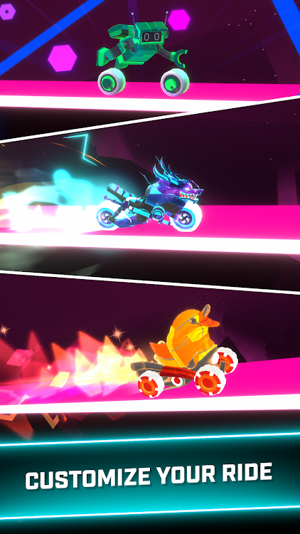 #6. Rider Worlds - Neon Bike Races (Android) By: Ketchapp