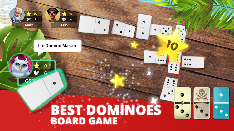 #6. Domino Master - Play Dominoes (Android) By: TikGames LLC