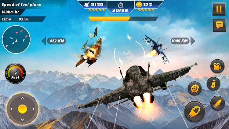 #9. Flight Combat: Fighter Jet (Android) By: Super Surreal