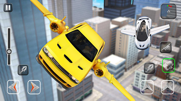 #2. Flying Car Shooting - Car Game (Android) By: Maritime Simulation Games