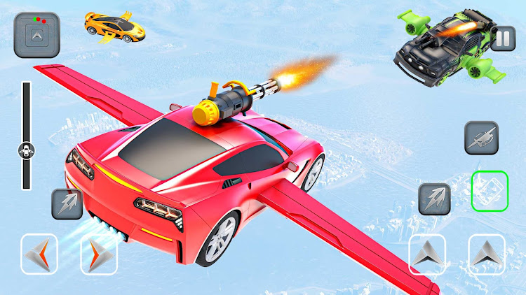 #3. Flying Car Shooting - Car Game (Android) By: Maritime Simulation Games