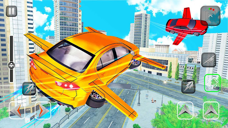 #6. Flying Car Shooting - Car Game (Android) By: Maritime Simulation Games