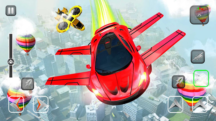 #8. Flying Car Shooting - Car Game (Android) By: Maritime Simulation Games