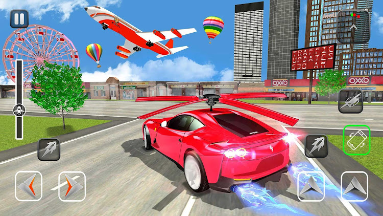 #7. Flying Car Shooting - Car Game (Android) By: Maritime Simulation Games