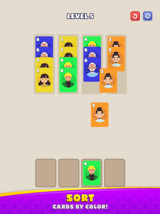 #7. Solitaire Sort (Android) By: TiNg Games