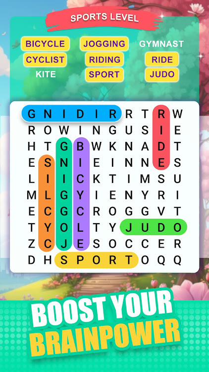 #5. Word Search - Game (Android) By: Astha Dhameliya