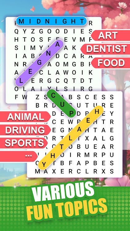 #8. Word Search - Game (Android) By: Astha Dhameliya