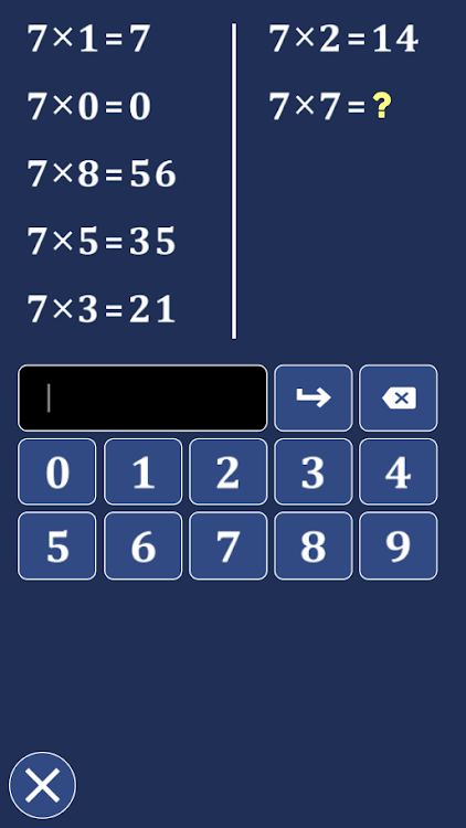 #4. Multiplication Tables (Android) By: MathyDevTeam