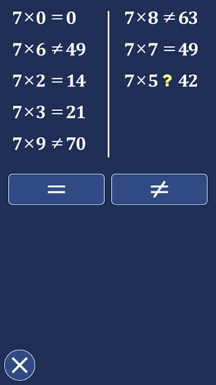 #6. Multiplication Tables (Android) By: MathyDevTeam