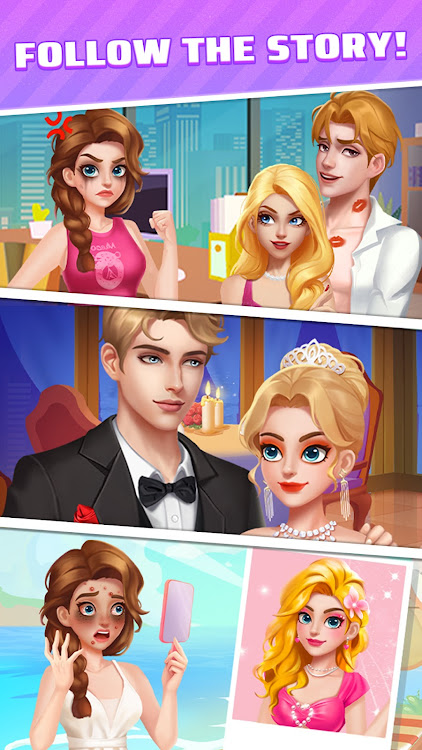 #8. Love Choices - Merge&Makeover (Android) By: Pexix Inc.