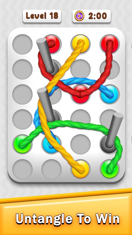 #4. Tangle Rope 3D: Knot Master (Android) By: Red Moon Gaming Studio