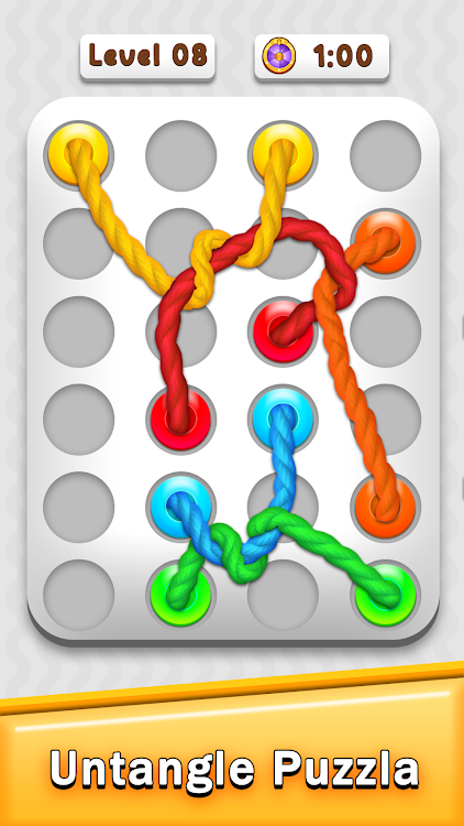 #7. Tangle Rope 3D: Knot Master (Android) By: Red Moon Gaming Studio