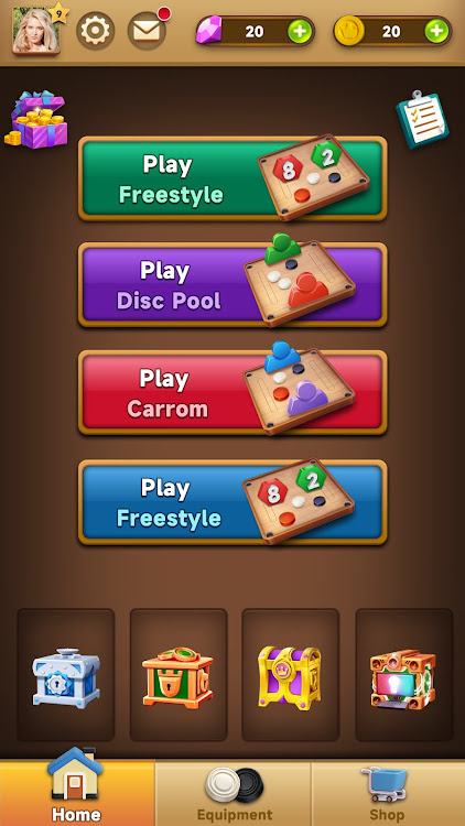 #9. Carrom Master:Board Game (Android) By: Mentha X Games