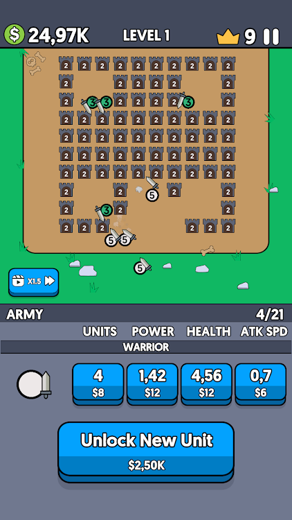 #4. Little Army Battle (Android) By: EccentricGames