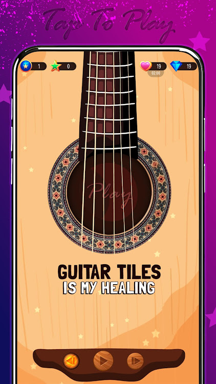 #2. Guitar Tiles 2: Premium (Android) By: Unicorn Game Studio