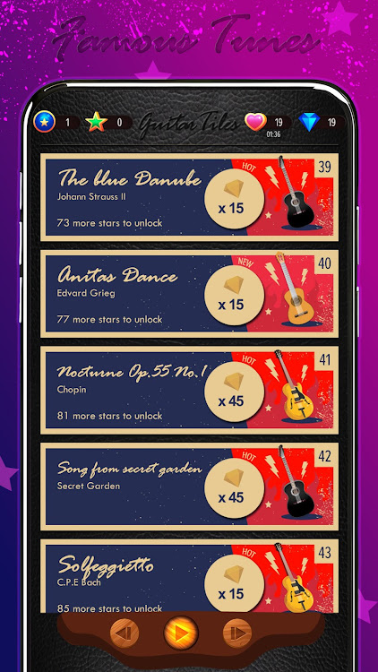 #3. Guitar Tiles 2: Premium (Android) By: Unicorn Game Studio