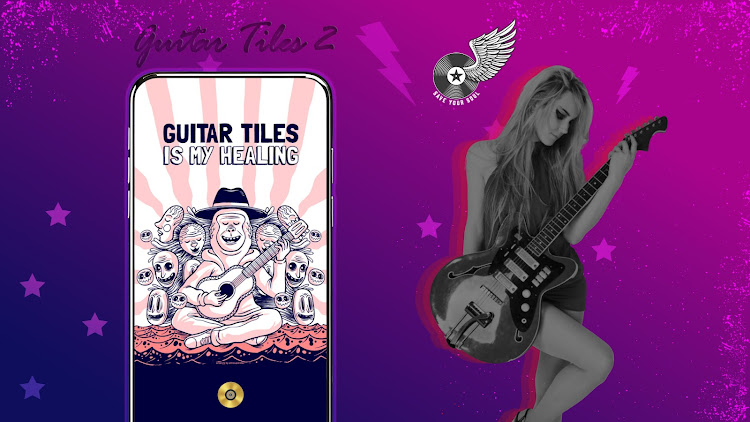 #8. Guitar Tiles 2: Premium (Android) By: Unicorn Game Studio