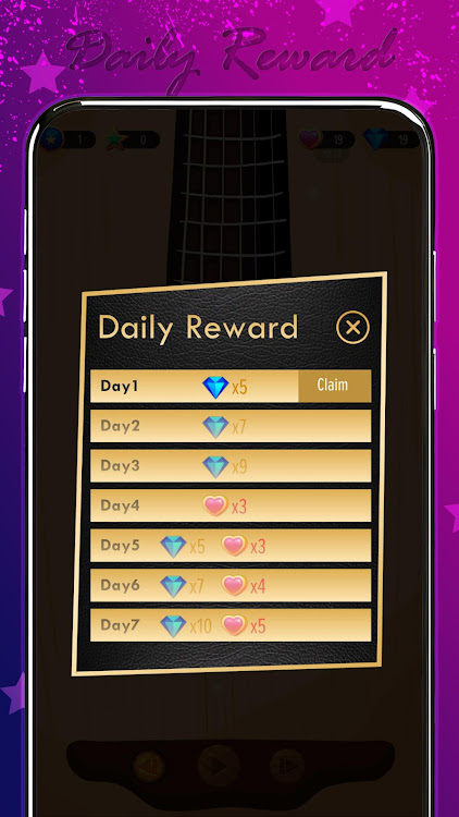 #7. Guitar Tiles 2: Premium (Android) By: Unicorn Game Studio