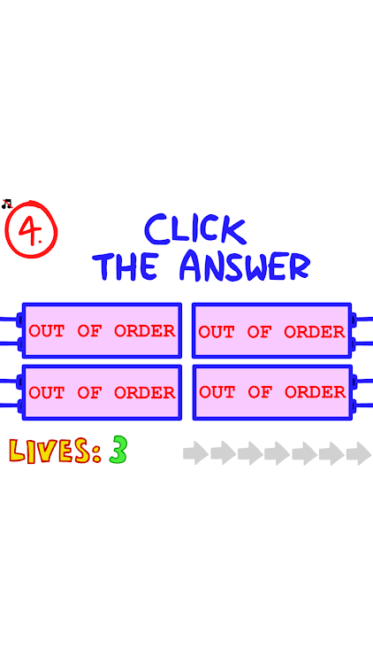 #3. The Impossible Quiz (Android) By: Ms Studios