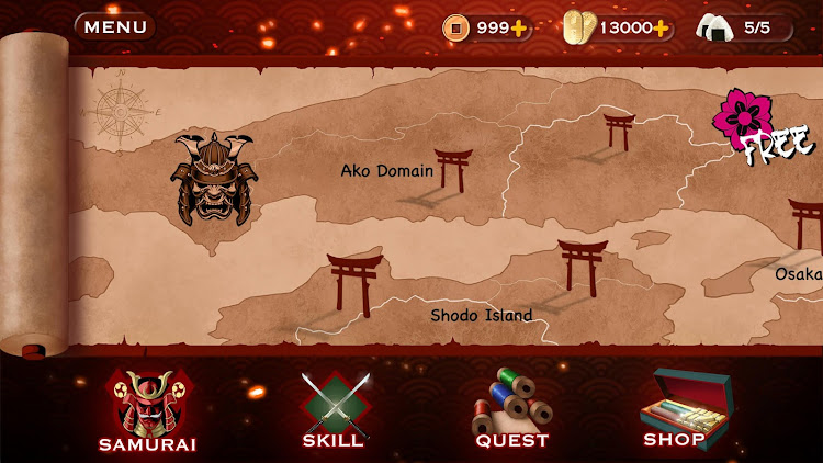 #4. Samurai Warrior: Action Fight (Android) By: WFStudio