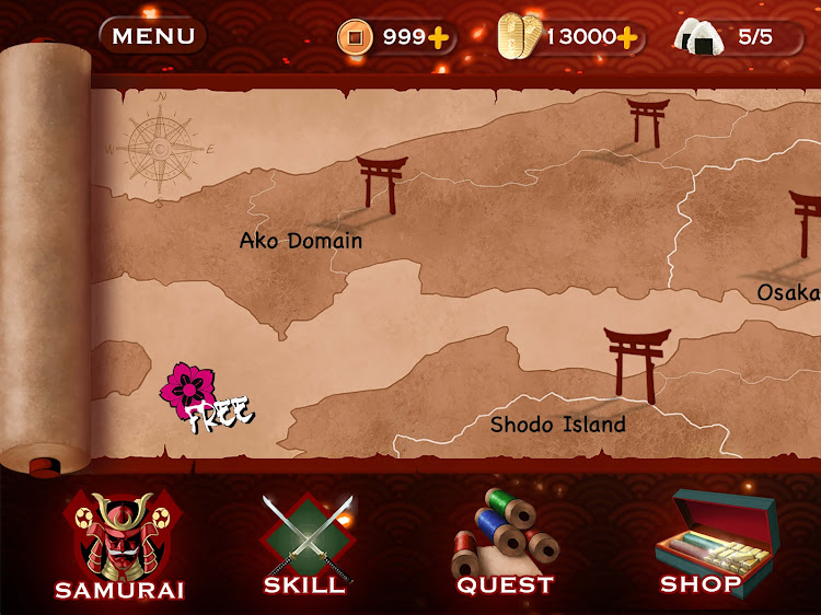 #10. Samurai Warrior: Action Fight (Android) By: WFStudio