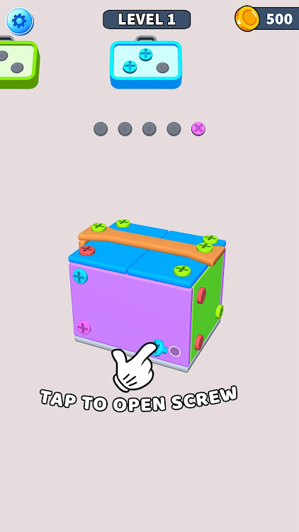 #2. Open Box - Screw Puzzle Game (Android) By: Accriffo Studios