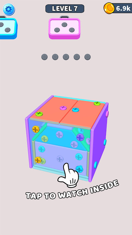 #5. Open Box - Screw Puzzle Game (Android) By: Accriffo Studios