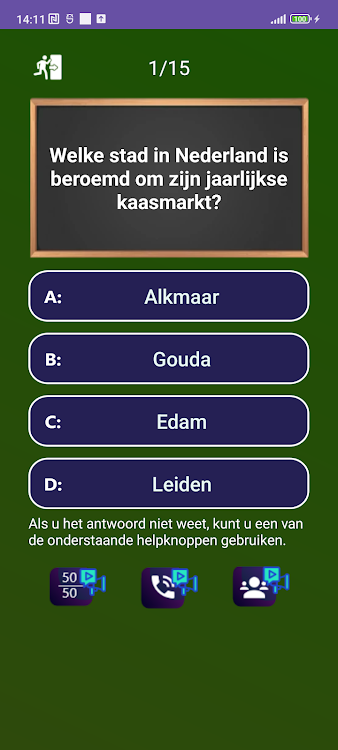 #4. Nederland Quiz Avontuur (Android) By: Jatisari Inovasi Studio