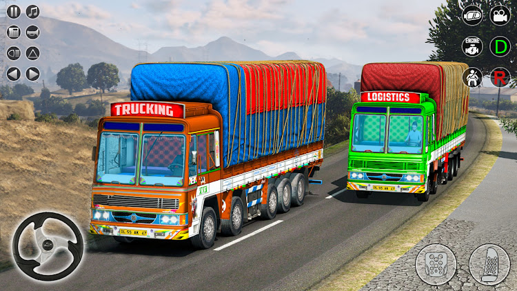 #6. Indian Cargo Truck Game 2024 (Android) By: Gameboost Studio Inc.