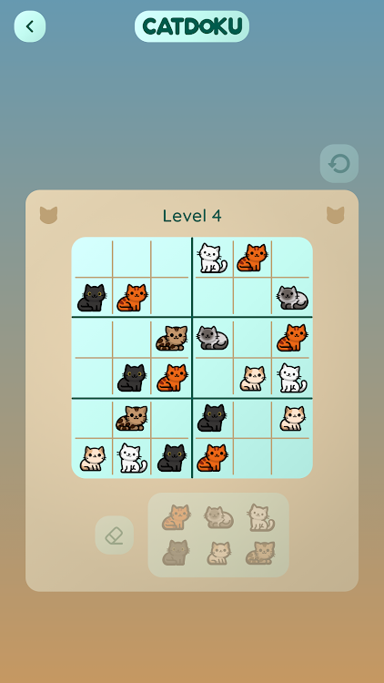 #3. Catdoku - Sudoku with cats (Android) By: White Squirrel