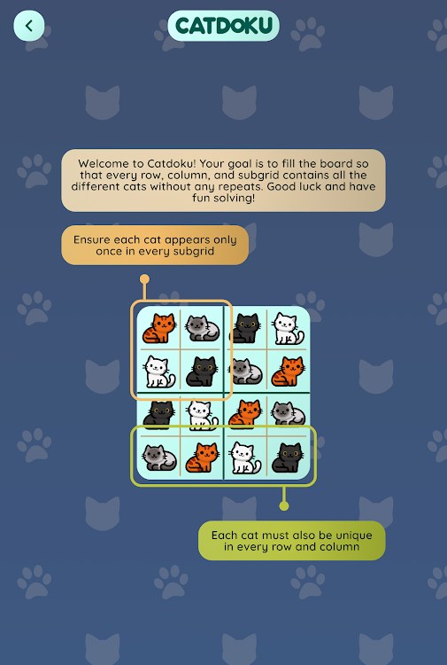 #6. Catdoku - Sudoku with cats (Android) By: White Squirrel