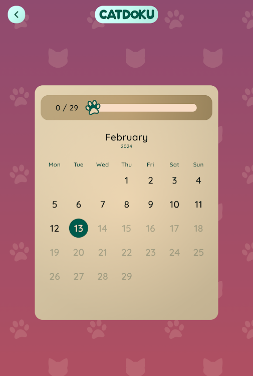 #10. Catdoku - Sudoku with cats (Android) By: White Squirrel