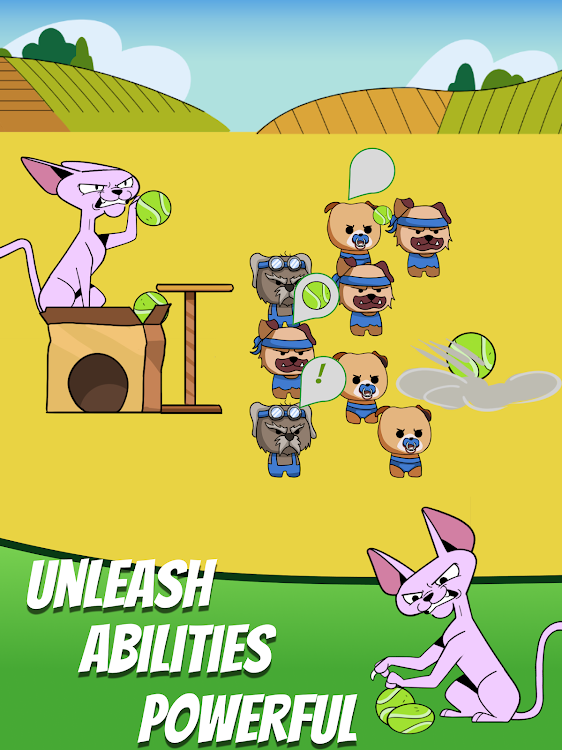 #7. Paws of War: Cats vs Dogs (Android) By: FERA Games - Idle Simulator Tycoon Games