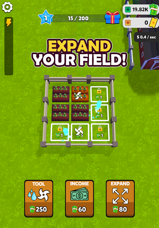 #9. Farm Clicker (Android) By: RAKUNiK GAMES