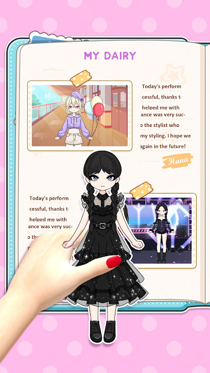 #6. Anime Paper Doll DIY: Dress Up (Android) By: 31 Dress up Games