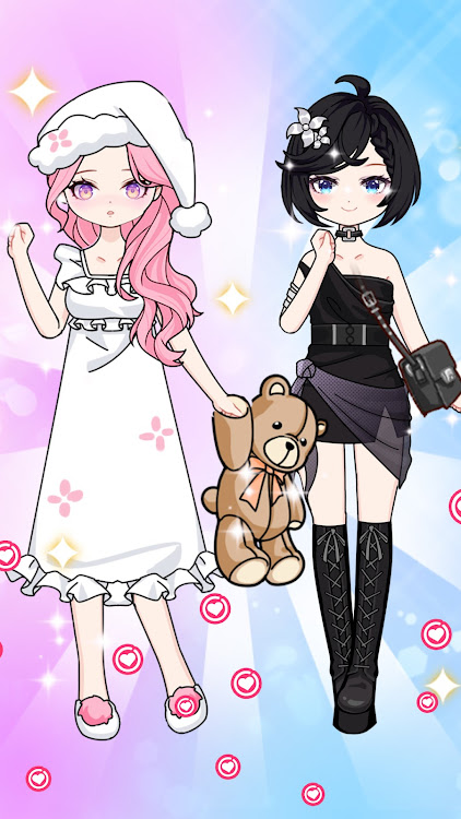 #5. Anime Paper Doll DIY: Dress Up (Android) By: 31 Dress up Games