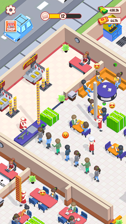 #3. Food Fever Tycoon (Android) By: Game Reaper Studios