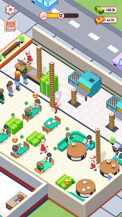 #4. Food Fever Tycoon (Android) By: Game Reaper Studios