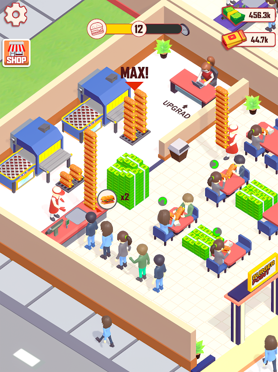 #7. Food Fever Tycoon (Android) By: Game Reaper Studios