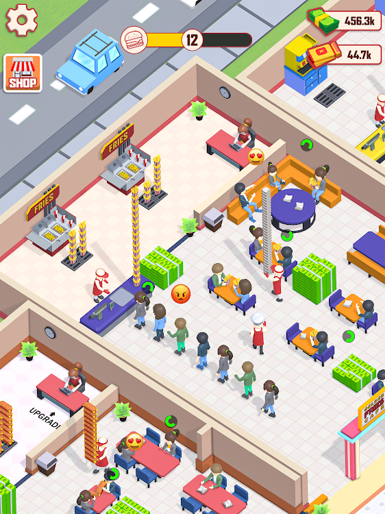 #9. Food Fever Tycoon (Android) By: Game Reaper Studios