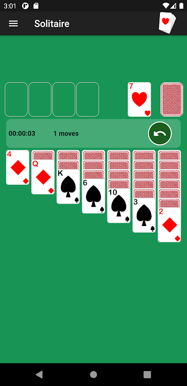 #2. Solitaire Classic (Android) By: Murat Hodja