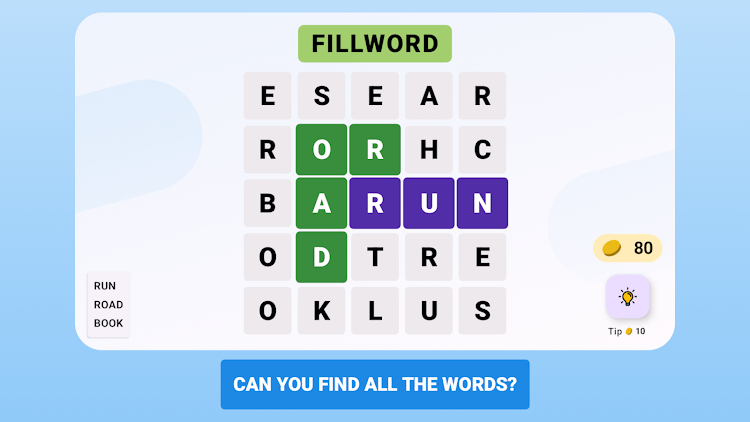 #7. Fillword Journey (Android) By: Pavel Ilyin