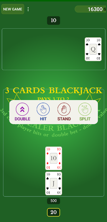 #2. 3 Cards Blackjack (Android) By: Božidar Petrović