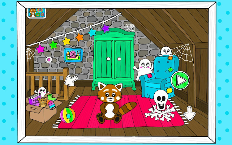 #10. Pukkins Hus - Spel för barn (Android) By: Fun, educational and interactive games for kids